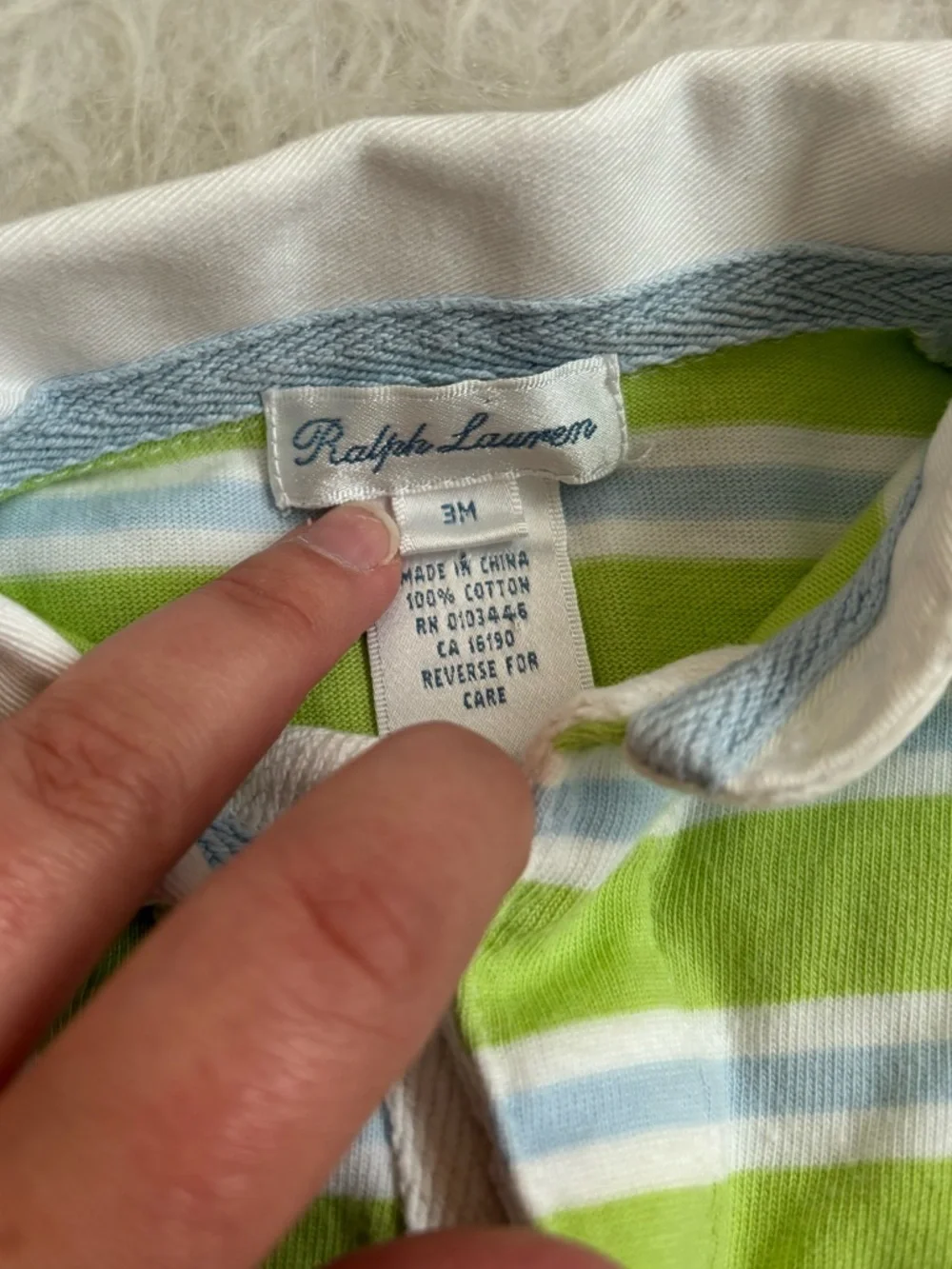 Ralph Lauren Preppy Baby Lime Green Striped Polo Jumpsuit
